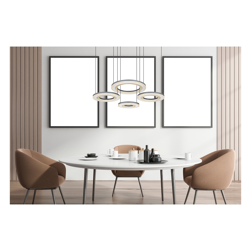 Globo - LED Prigušivi luster na sajli LED/80W/230V 2700-6000K crna + daljinski upravljač