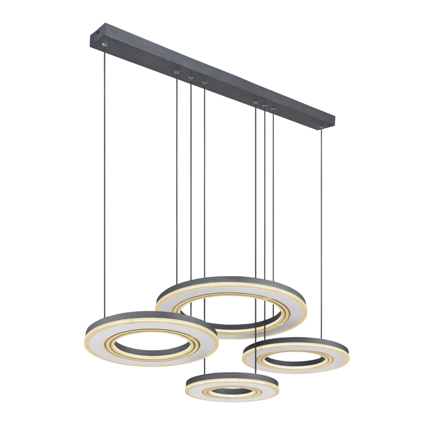 Globo - LED Prigušivi luster na sajli LED/80W/230V 2700-6000K crna + daljinski upravljač