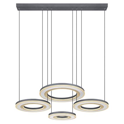 Globo - LED Prigušivi luster na sajli LED/80W/230V 2700-6000K crna + daljinski upravljač