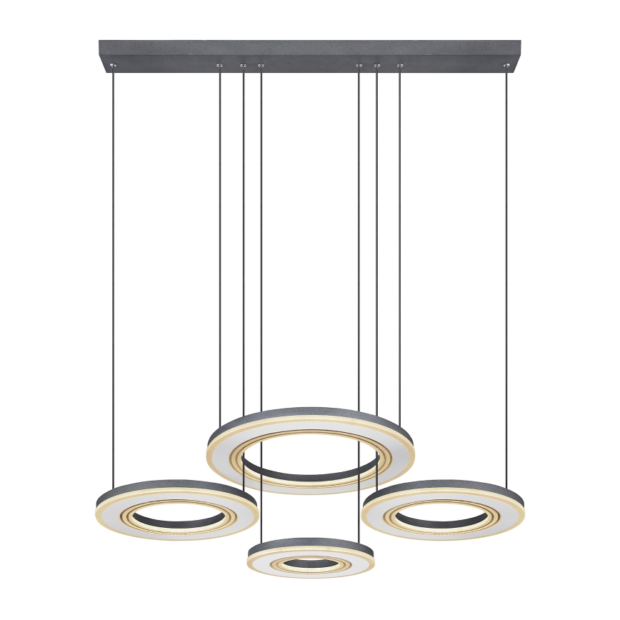 Globo - LED Prigušivi luster na sajli LED/80W/230V 2700-6000K crna + daljinski upravljač