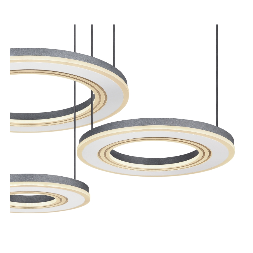 Globo - LED Prigušivi luster na sajli LED/80W/230V 2700-6000K crna + daljinski upravljač