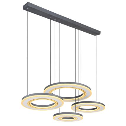 Globo - LED Prigušivi luster na sajli LED/80W/230V 2700-6000K crna + daljinski upravljač