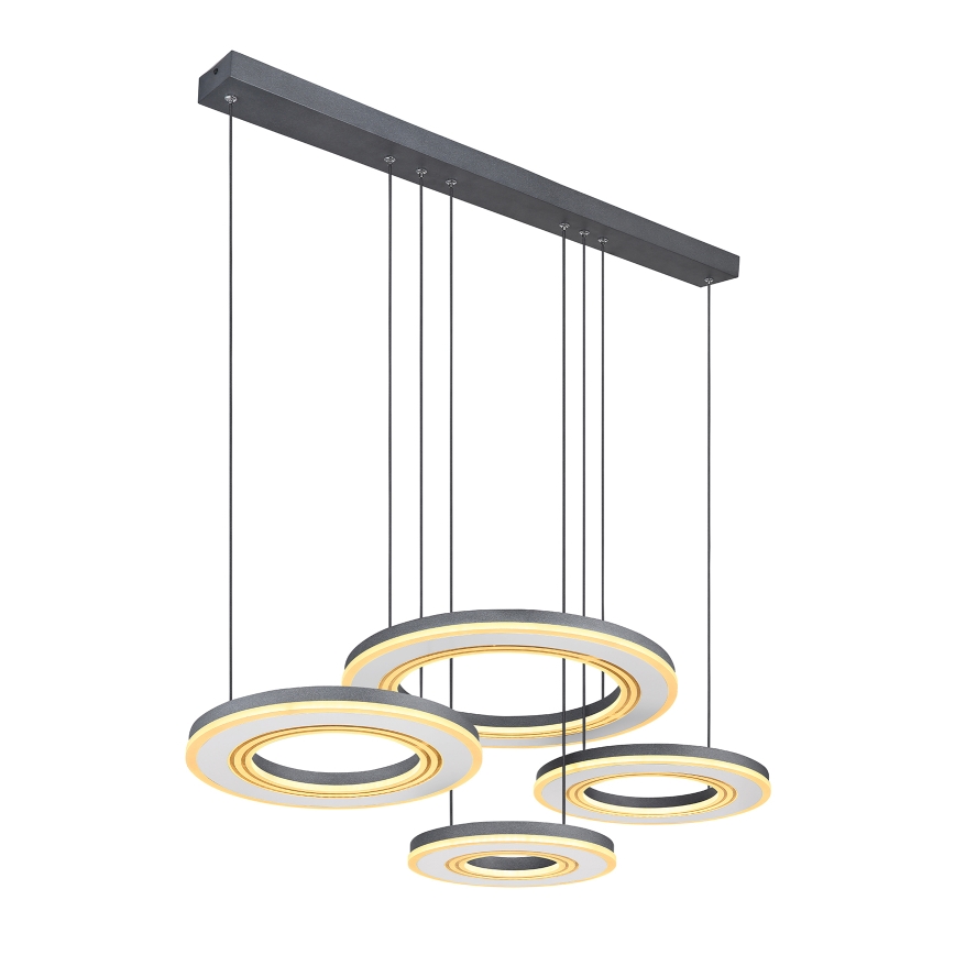 Globo - LED Prigušivi luster na sajli LED/80W/230V 2700-6000K crna + daljinski upravljač
