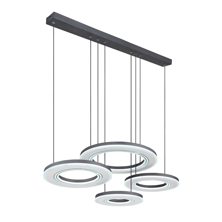 Globo - LED Prigušivi luster na sajli LED/80W/230V 2700-6000K crna + daljinski upravljač