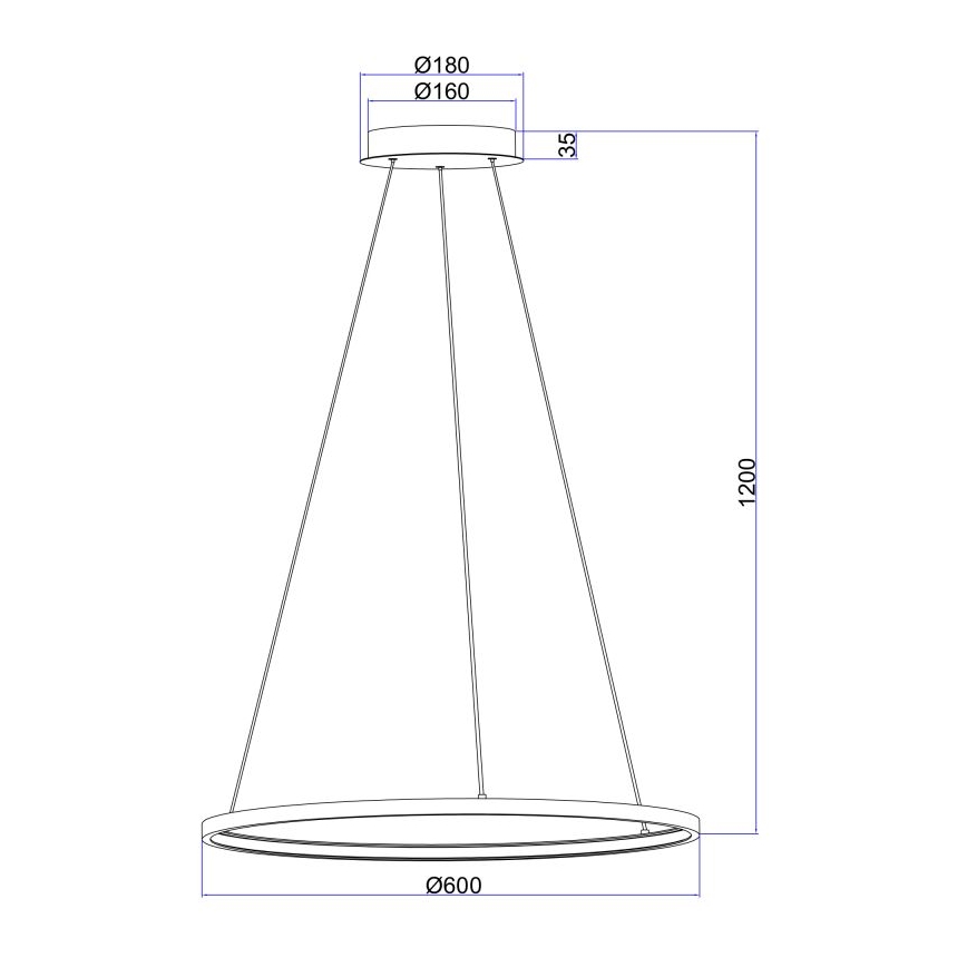 Globo - LED luster na sajli LED/29W/230V