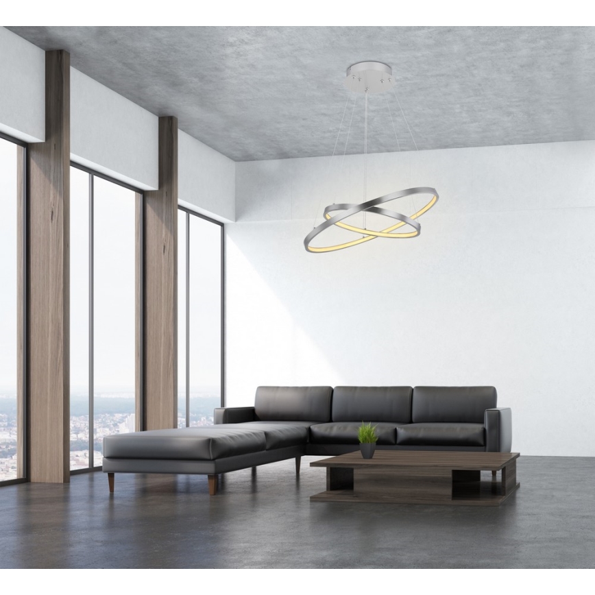 Globo - LED Prigušivi luster na sajli 2xLED/21W/230V