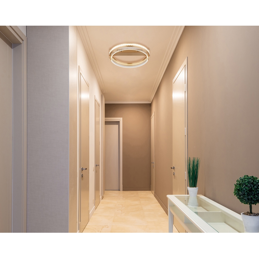 Globo - LED prigušivo kristalno stropno svjetlo LED/36W/230V 2700K-6000K + daljinski upravljač