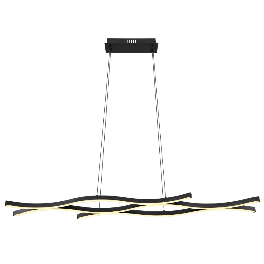 Globo - LED Luster na sajli LED/35W/230V crna