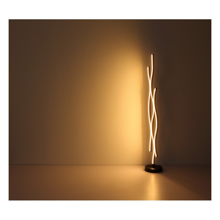 Globo - LED Podna lampa LED/28W/230V 3000K crna/zlatna