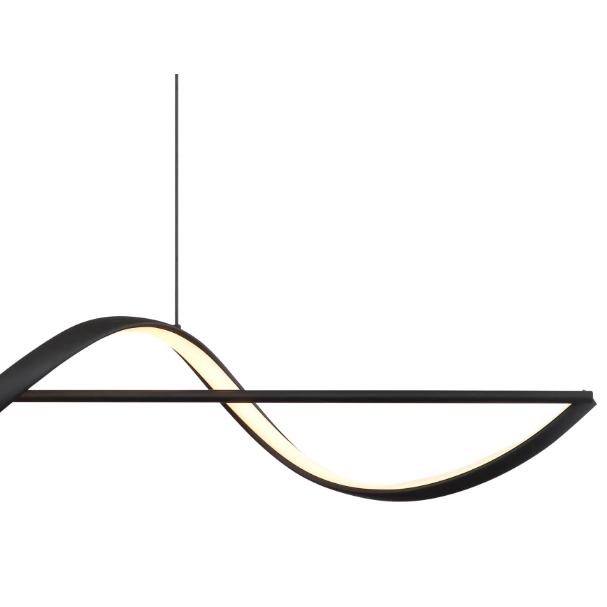 Globo - LED Luster na sajli LED/24W/230V 3000K crna