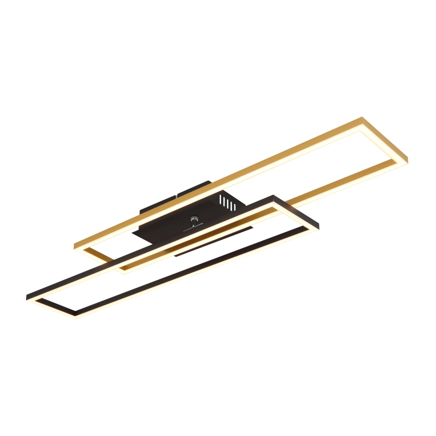 Globo - LED Stropna svjetiljka LED/30W/230V 3000K 60x80 cm crna/zlatna