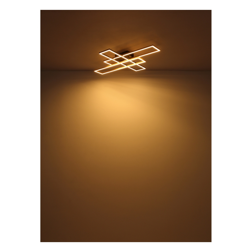 Globo - LED Stropna svjetiljka LED/30W/230V 3000K 60x80 cm crna/zlatna