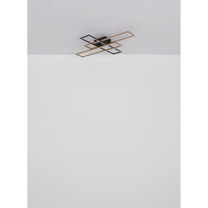 Globo - LED Stropna svjetiljka LED/30W/230V 3000K 60x80 cm crna/zlatna