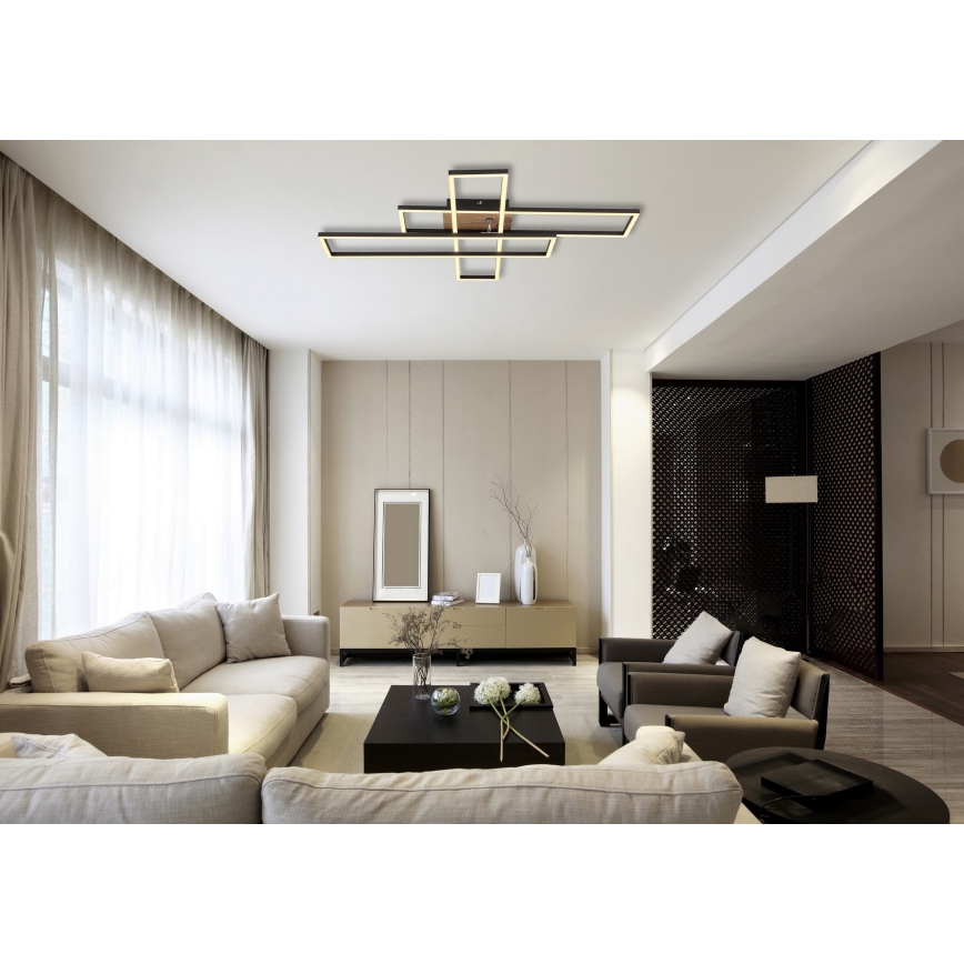 Globo - LED Stropna svjetiljka LED/40W/230V 3000K 60x80 cm crna