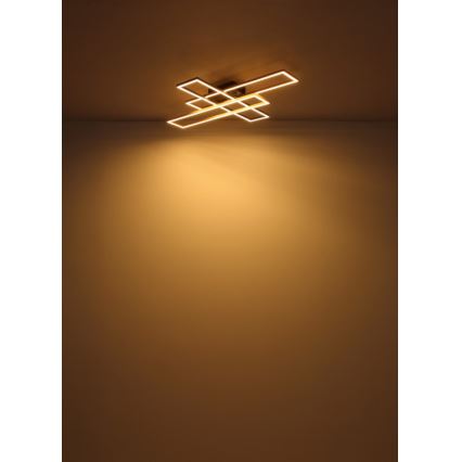 Globo - LED Stropna svjetiljka LED/40W/230V 3000K 60x80 cm crna/zlatna