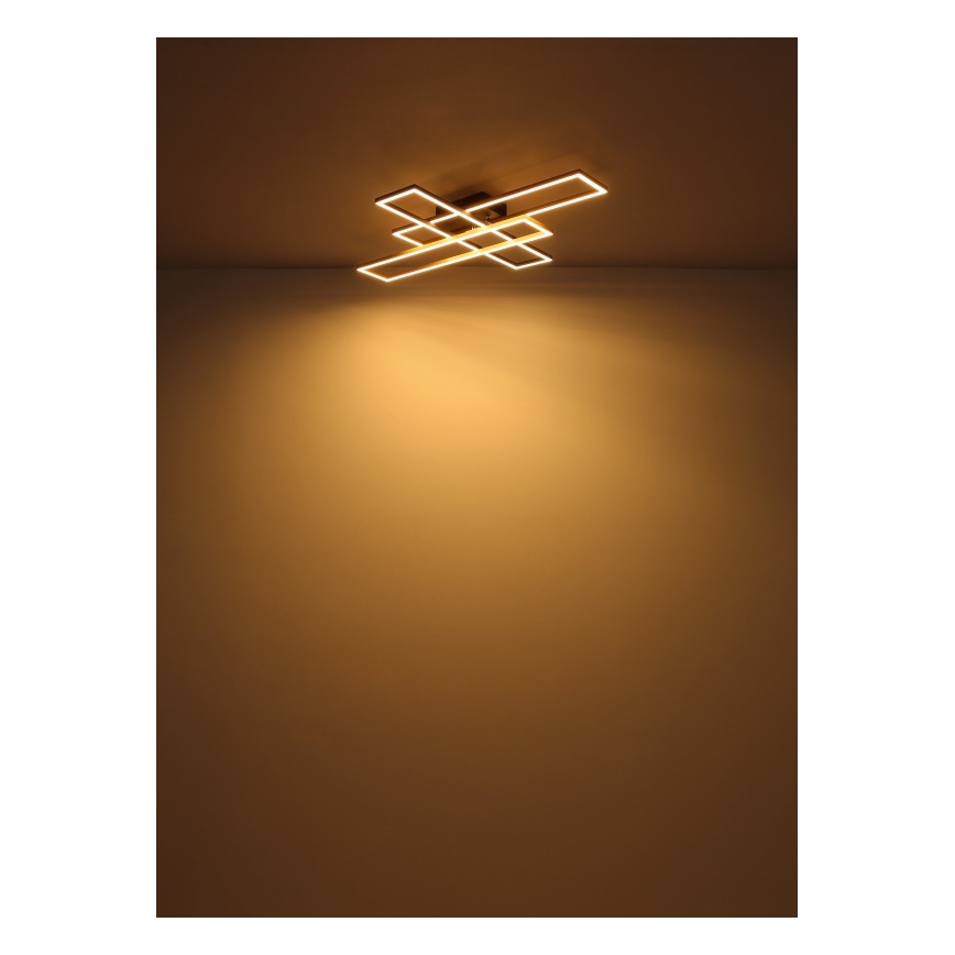 Globo - LED Stropna svjetiljka LED/40W/230V 3000K 60x80 cm crna/zlatna
