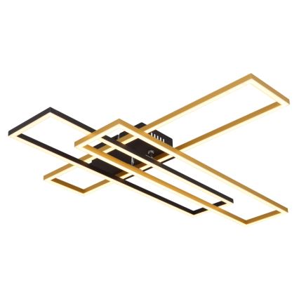Globo - LED Stropna svjetiljka LED/40W/230V 3000K 60x80 cm crna/zlatna