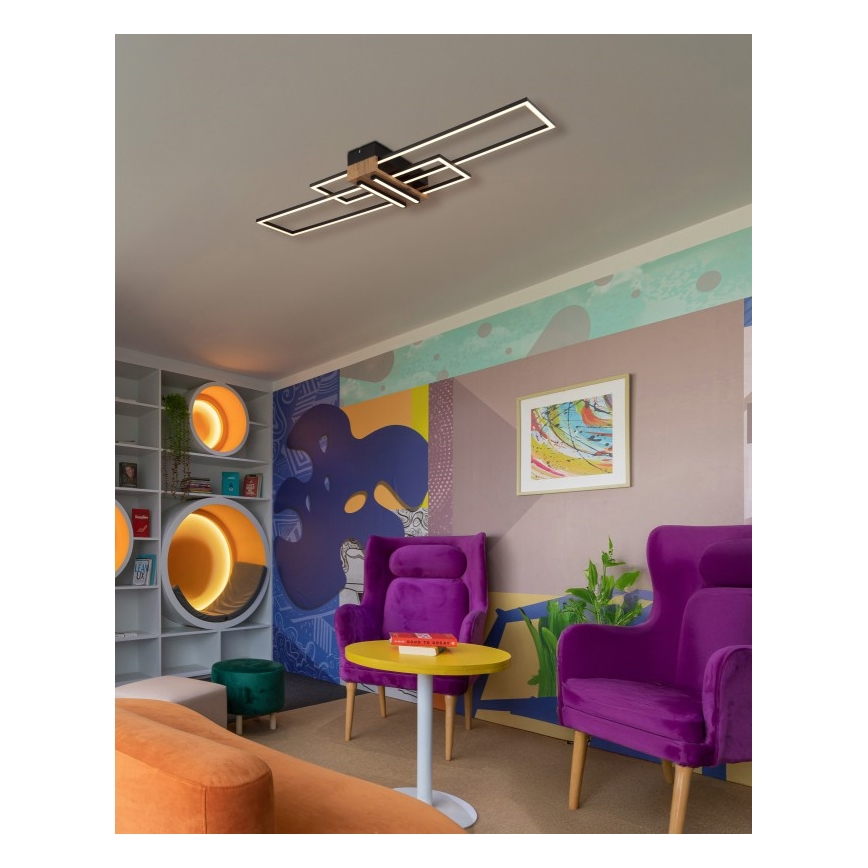 Globo - LED Stropna svjetiljka LED/40W/230V 3000K 25x100 cm crna