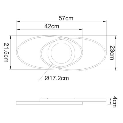 Globo - LED Stropna svjetiljka LED/24W/230V