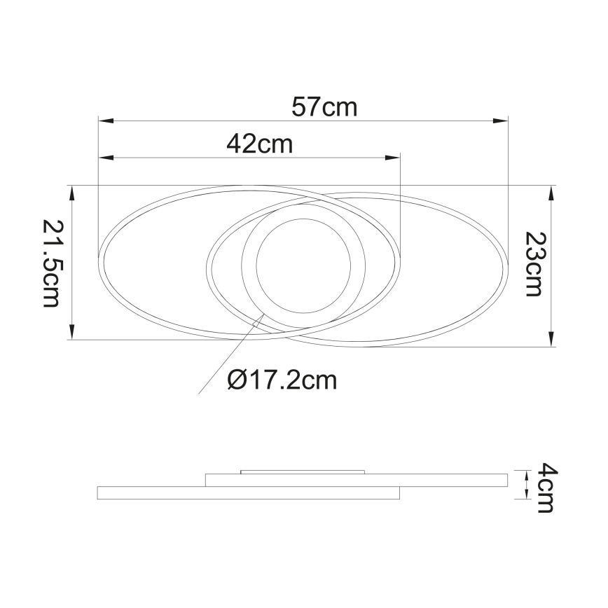 Globo - LED Stropna svjetiljka LED/24W/230V