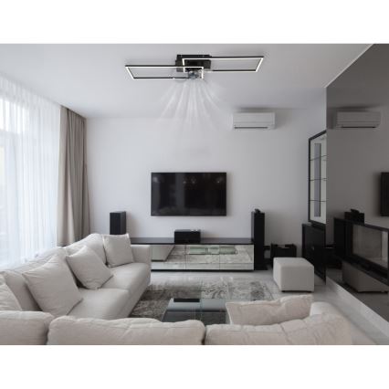 Globo - LED stropna svjetiljka s ventilatorom, s mogućnošću prigušivanja LED/38W/230V 3000-6500K + daljinski upravljač