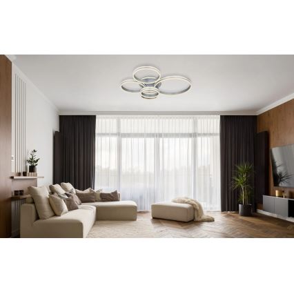 Globo - Prigušivo stropno LED svjetlo LED/120W/230V 2700-6000K 90x114 cm + daljinski upravljač