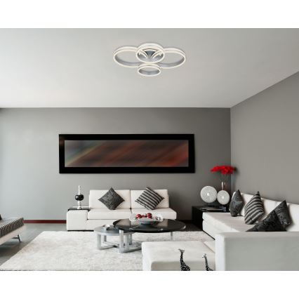 Globo - LED Prigušiva stropna svjetiljka LED/90W/230V 2700-6000K 68x85 cm + daljinski upravljač