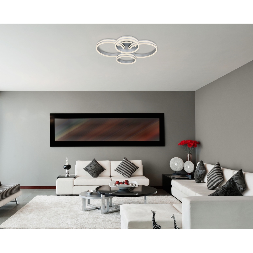 Globo - LED Prigušiva stropna svjetiljka LED/90W/230V 2700-6000K 68x85 cm + daljinski upravljač