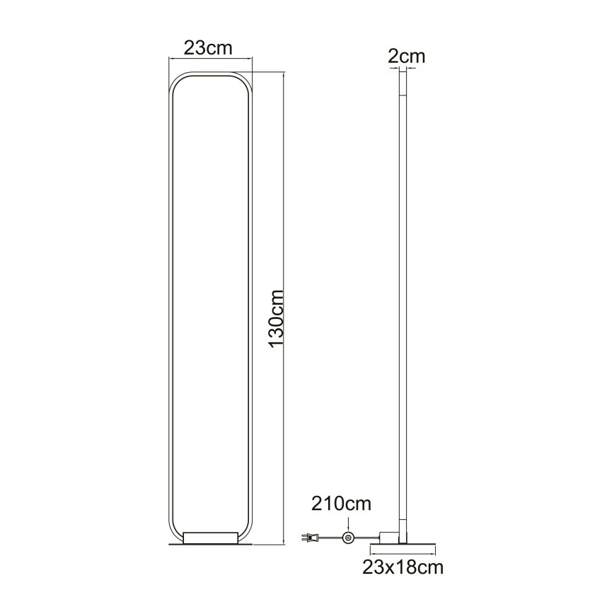 Globo - LED Podna lampa LED/24W/230V
