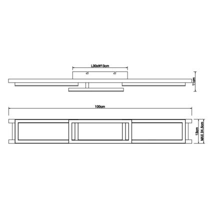 Globo - LED Prigušiva stropna svjetiljka LED/30W/230V 2700-6500K + daljinski upravljač