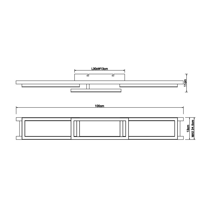 Globo - LED Prigušiva stropna svjetiljka LED/30W/230V 2700-6500K + daljinski upravljač