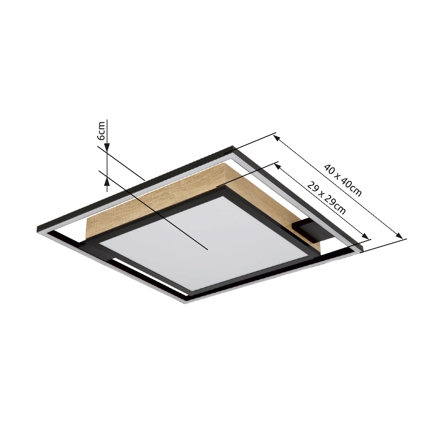 Globo - LED Prigušiva stropna svjetiljka LED/40W/230V 2700-6500K + daljinski upravljač