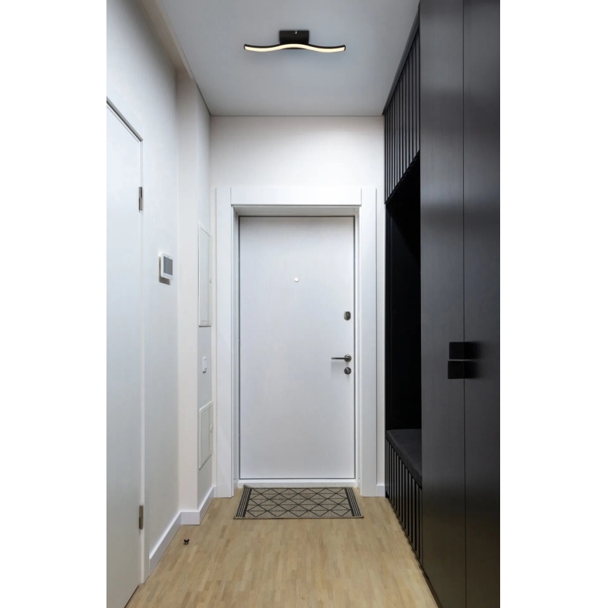 Globo - LED Nadgradni luster LED/6W/230V 3000K crna