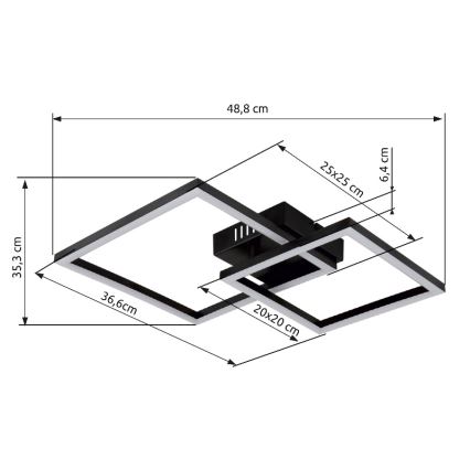 Globo - LED Stropna svjetiljka LED/20W/230V 3000K