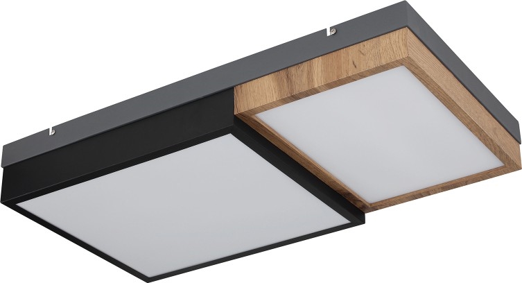 Globo 67286-30 - LED stropna svjetiljka GUNDI LED/30W/230V 35x65 cm smeđa/crna