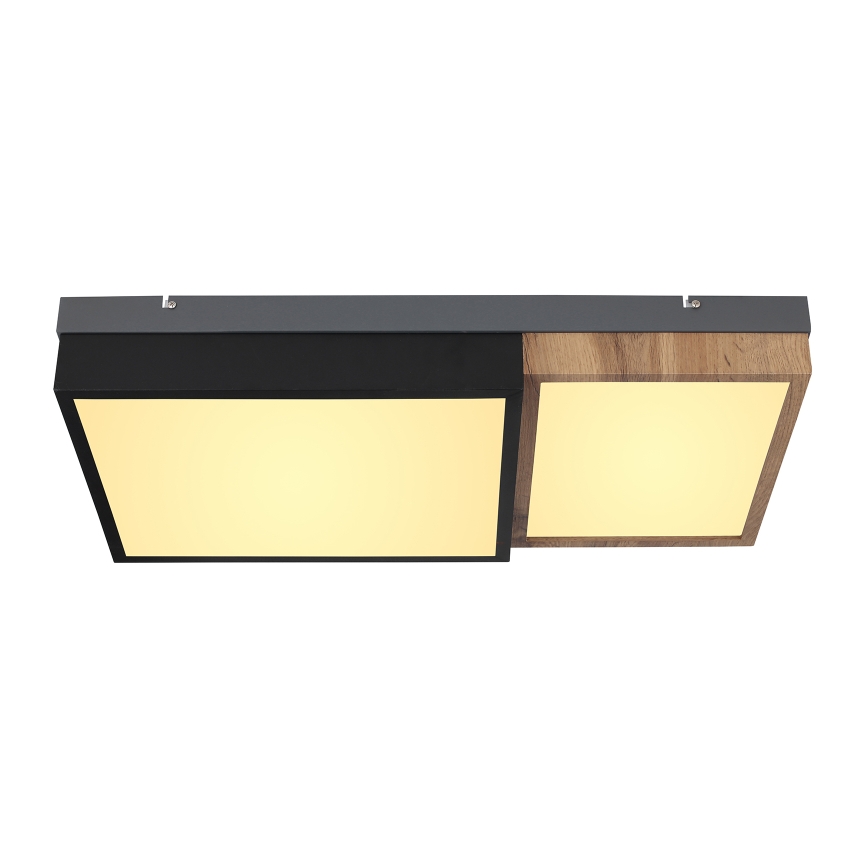 Globo 67286-30 - LED stropna svjetiljka GUNDI LED/30W/230V 35x65 cm smeđa/crna