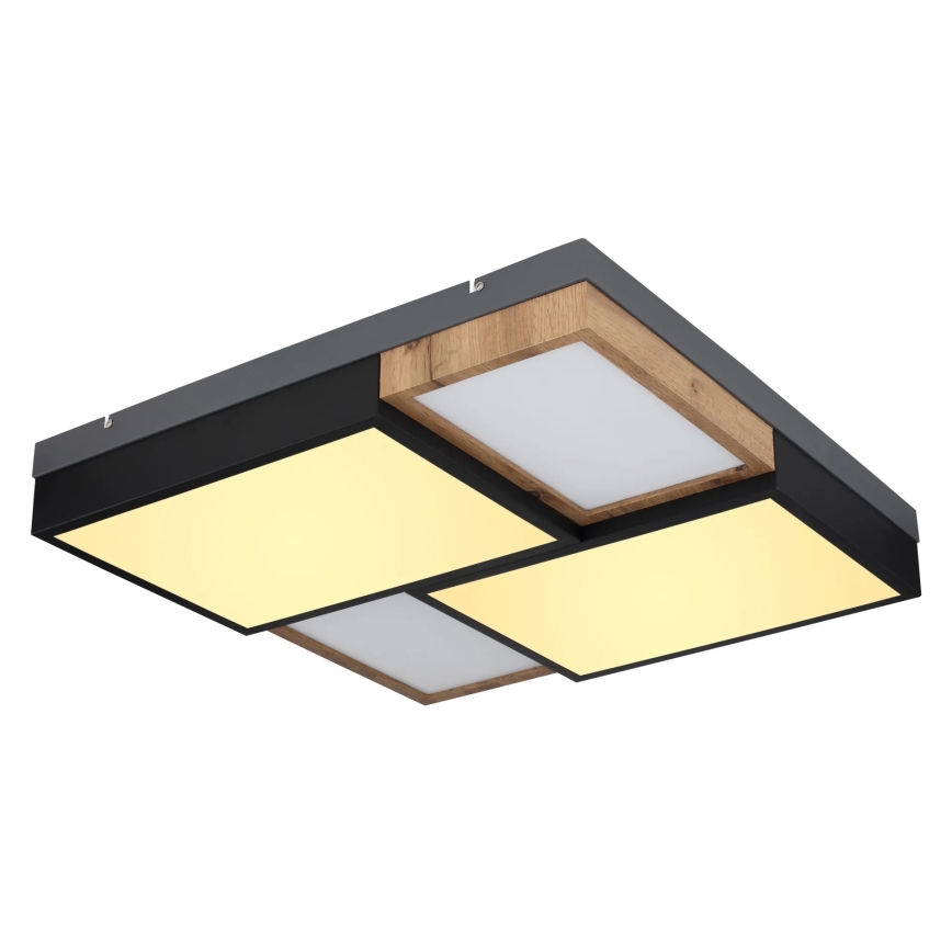 Globo 67286-50 - LED stropna svjetiljka GUNDI LED/50W/230V 60x60 cm smeđa/crna