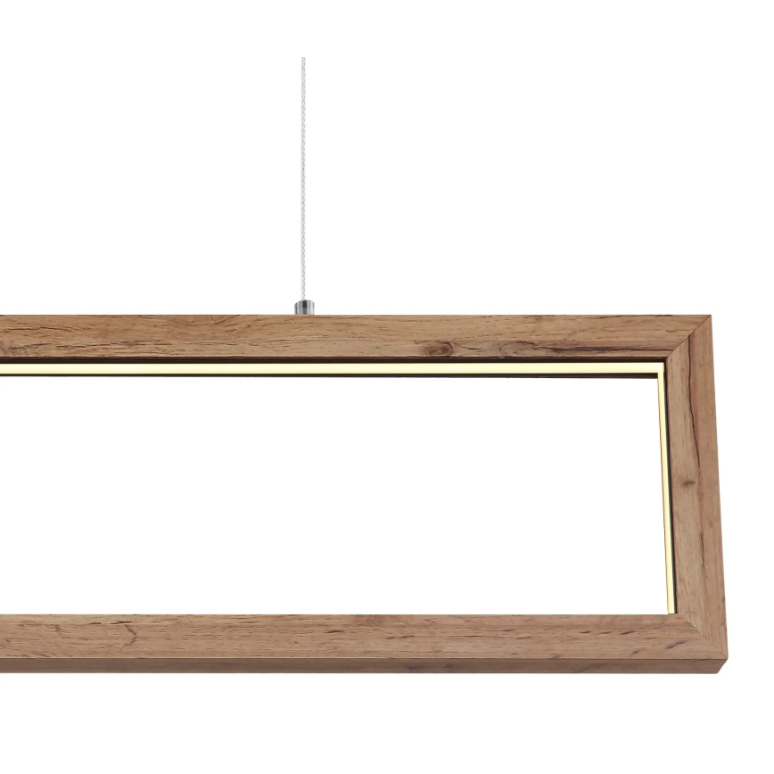 Globo 67287H - LED luster na sajli MANDERA LED/24W/230V smeđa