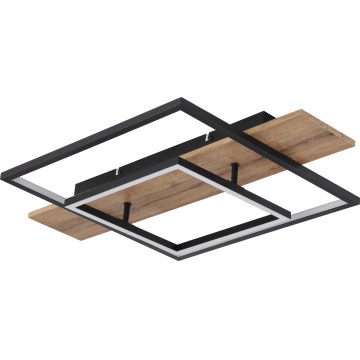 Globo 67289D - LED prigušivo stropno svjetlo VANNI LED/24W/230V 40x60 cm smeđa/crna