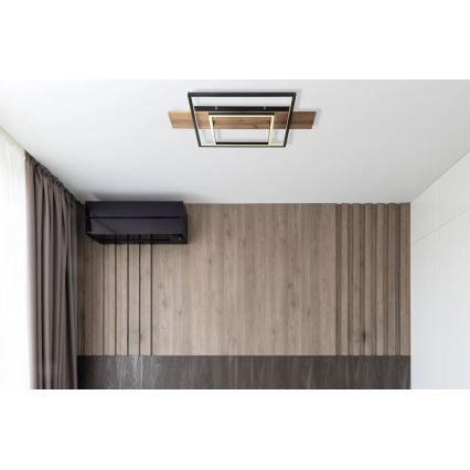 Globo 67289D - LED prigušivo stropno svjetlo VANNI LED/24W/230V 40x60 cm smeđa/crna