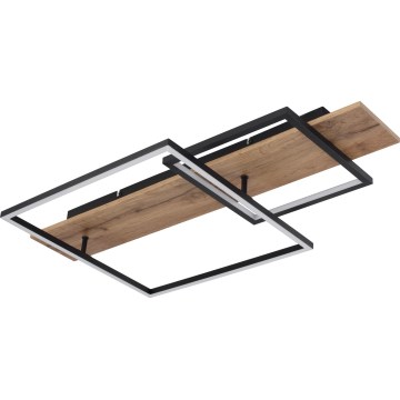 Globo 67289D1 - LED stropna svjetiljka VANNI LED/24W/230V 40x75 cm smeđa/crna