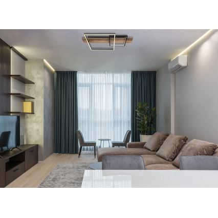 Globo 67289D1 - LED stropna svjetiljka VANNI LED/24W/230V 40x75 cm smeđa/crna