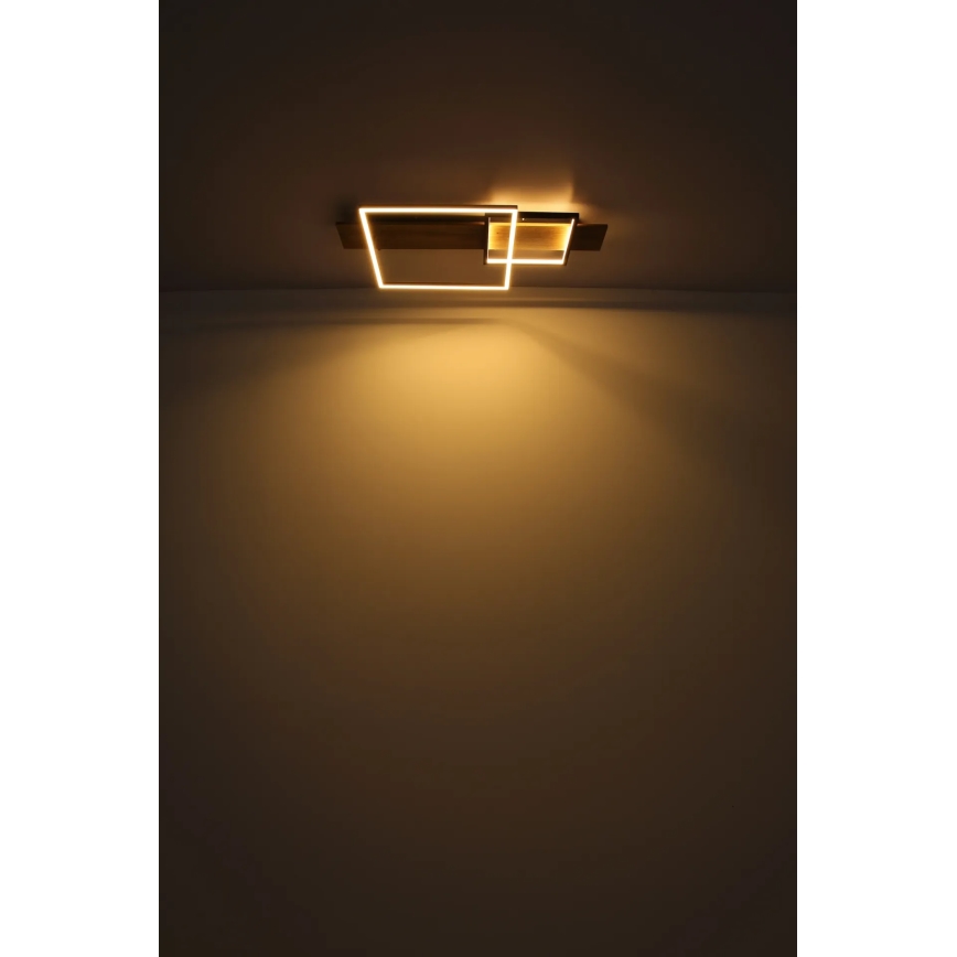Globo 67289D1 - LED stropna svjetiljka VANNI LED/24W/230V 40x75 cm smeđa/crna