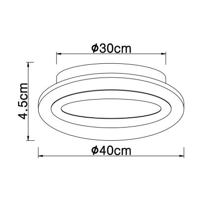 Globo - LED Stropna svjetiljka LED/15W/230V