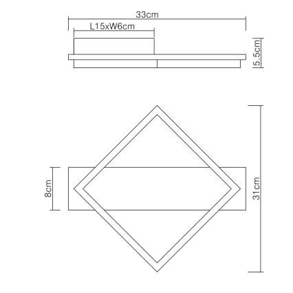 Globo - LED Stropna svjetiljka LED/12W/230V