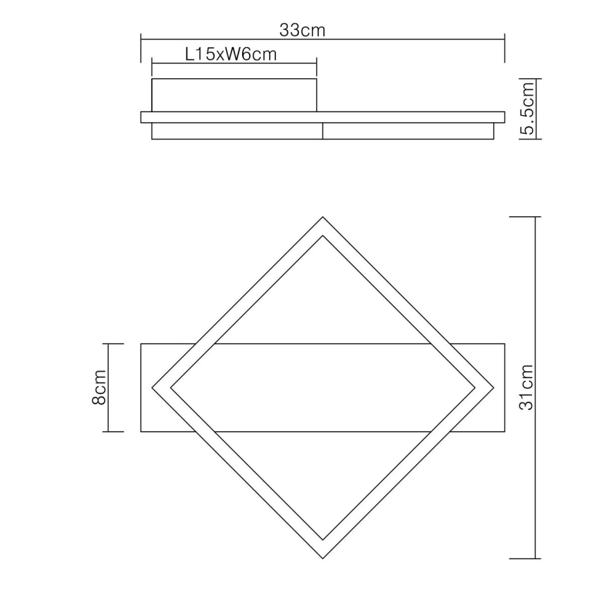 Globo - LED Stropna svjetiljka LED/12W/230V