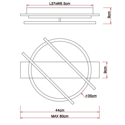 Globo - LED Stropna svjetiljka LED/32W/230V