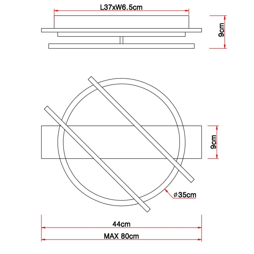 Globo - LED Stropna svjetiljka LED/32W/230V