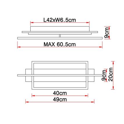 Globo - LED Stropna svjetiljka LED/28W/230V