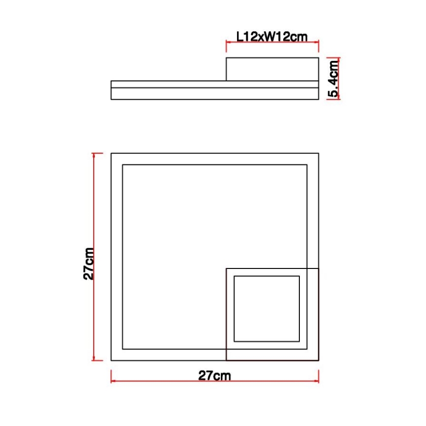 Globo - LED Stropna svjetiljka LED/12W/230V